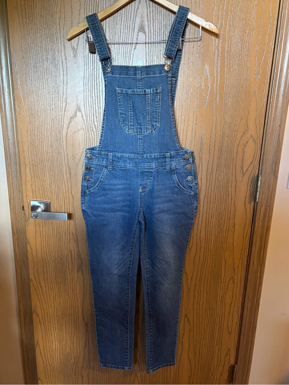 Wallflower Small Blue Denim Women's Overalls Bibs